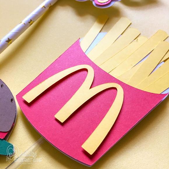 Topo de Bolo Mc Donald's Lanche