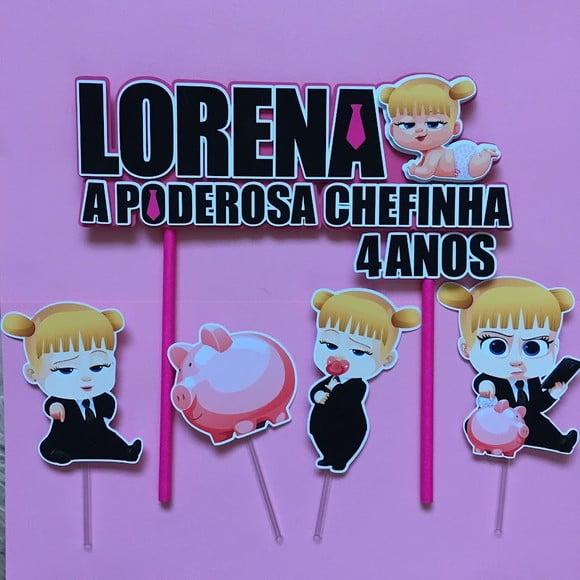 Topo de Bolo Poderosa Chefinha