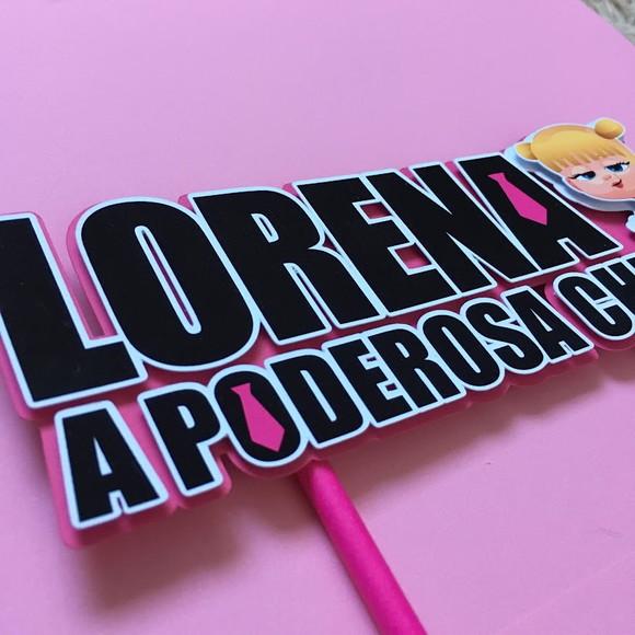 Topo de Bolo Poderosa Chefinha