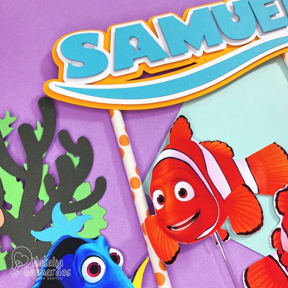 Topo de Bolo Procurando Nemo