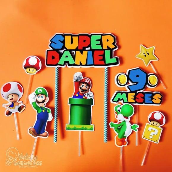 Topo de Bolo Super Mario