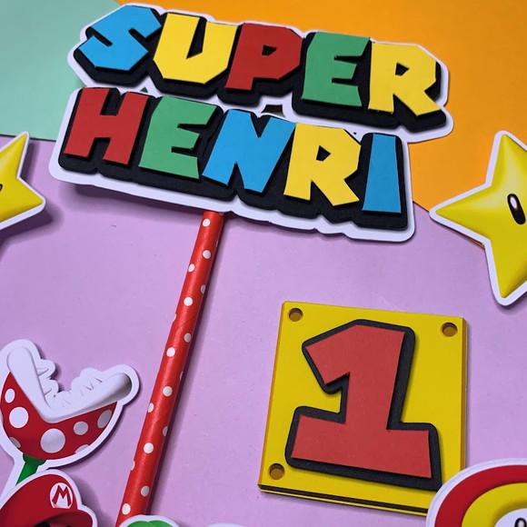 Topo de Bolo Super Mario
