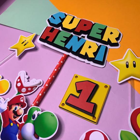 Topo de Bolo Super Mario
