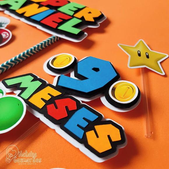 Topo de Bolo Super Mario