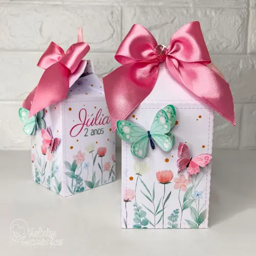 Kit Papelaria Personalizada Jardim das Borboletas para Festa Infa