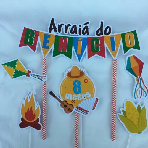 Topo de Bolo Arraia Festa Junina