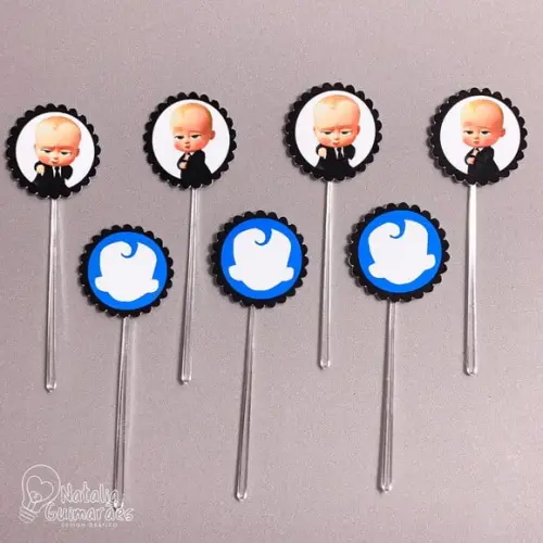 10 Topper para Docinhos - Poderoso Chefinho