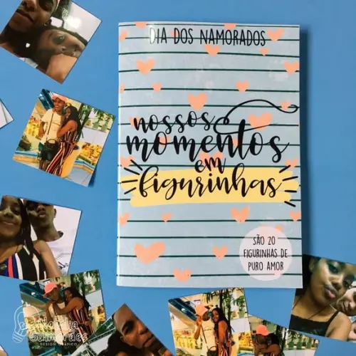 Álbum de Figurinhas - Dia dos Namorados / Aniversário Namoro