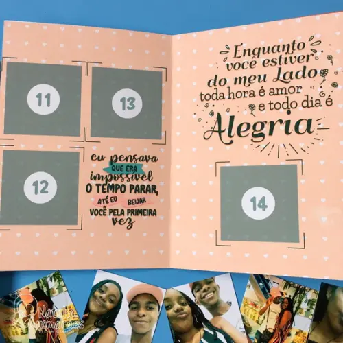 Álbum de Figurinhas - Dia dos Namorados / Aniversário Namoro