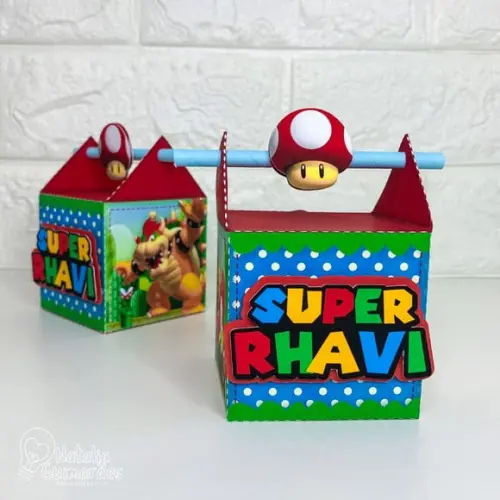 Caixa Canudo Super Mario