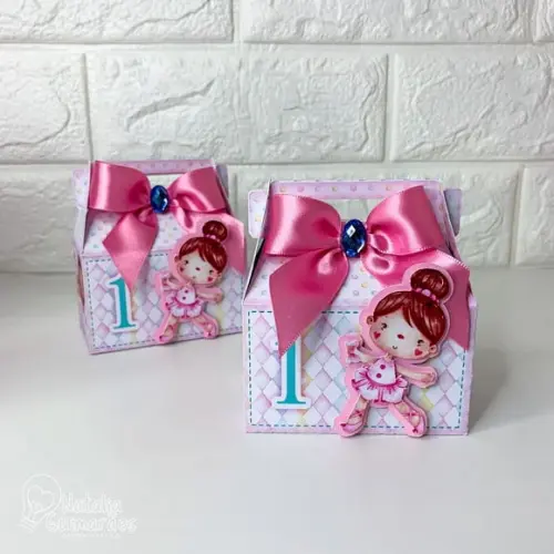 Caixa Maletinha Circo Rosa