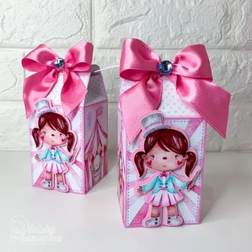 Caixa Milk Circo Rosa