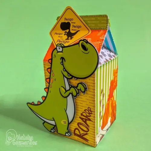 Caixa Milk Dinossauro