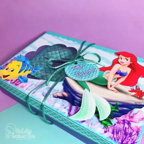 Caixa para Kit Mini Confeiteiro - Ariel Pequena Sereia
