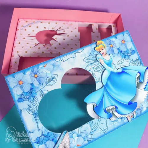 Caixa para Kit Mini Confeiteiro - Cinderela