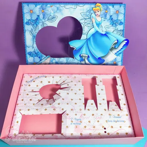 Caixa para Kit Mini Confeiteiro - Cinderela