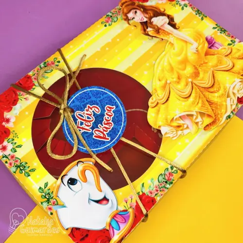 Caixa para Kit Mini Confeiteiro - Bela e a Fera