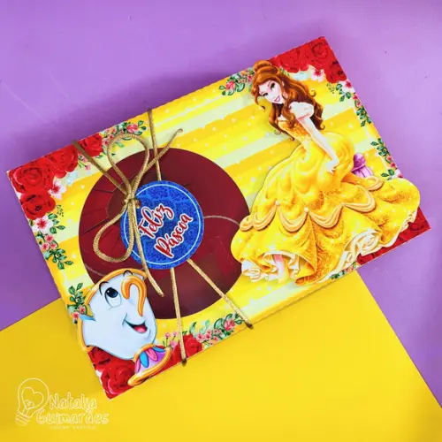 Caixa para Kit Mini Confeiteiro - Bela e a Fera