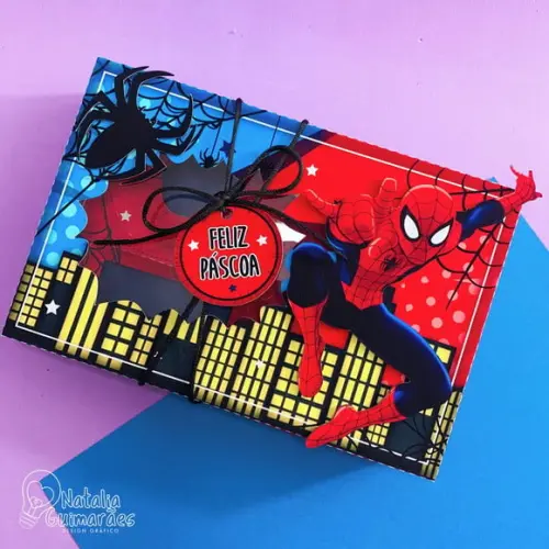 Caixa para Kit Mini Confeiteiro - Homem Aranha