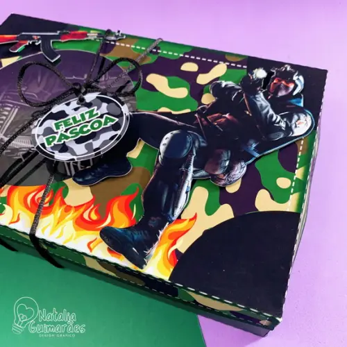 Caixa para Kit Mini Confeiteiro - Free Fire