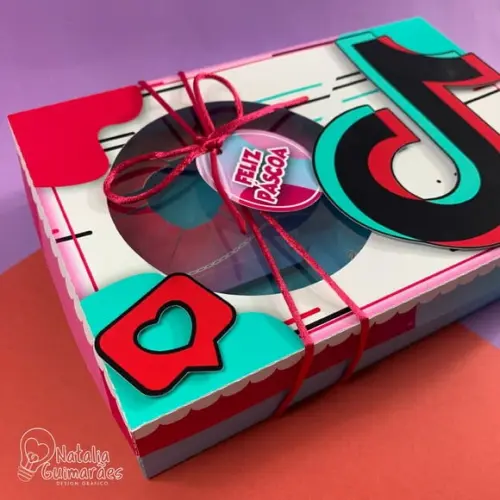 Caixa para Kit Mini Confeiteiro - Tik Tok