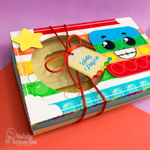 Caixa para Kit Mini Confeiteiro - Pop It