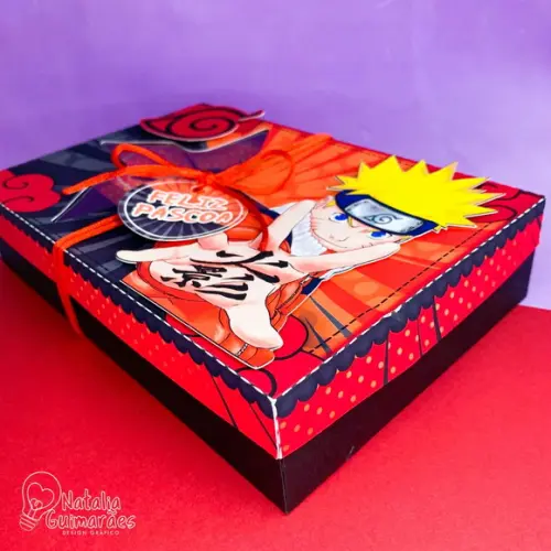 Caixa para Kit Mini Confeiteiro - Naruto