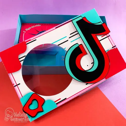 Caixa para Kit Mini Confeiteiro - Tik Tok