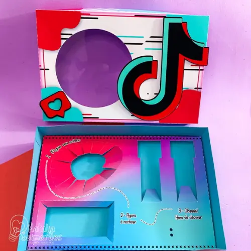 Caixa para Kit Mini Confeiteiro - Tik Tok