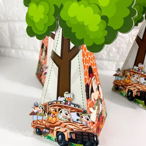 Caixa Pirâmide Mickey Safari