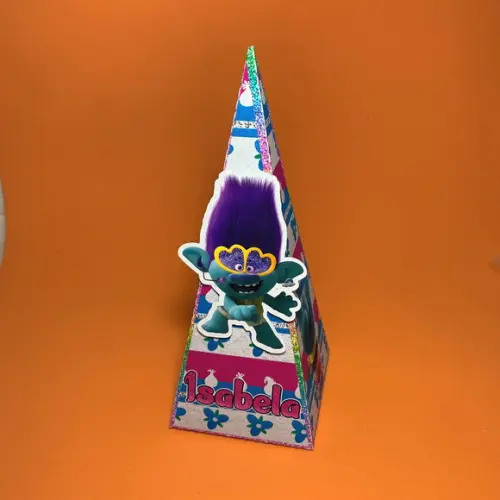 Caixa Pirâmide Trolls 2