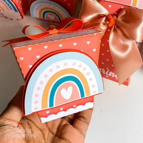 Caixa Sushi Arco Íris Boho