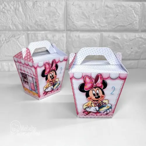 Caixa Sushi com Alça Minnie Confeiteira