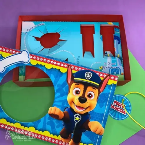 Caixa/ Caixinha Mini Confeiteiro - Patrulha Canina