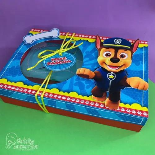 Caixa/ Caixinha Mini Confeiteiro - Patrulha Canina