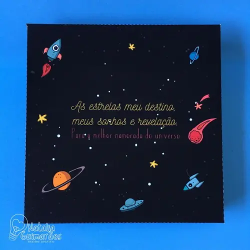Caixa Universo/sistema Solar/ Dia dos Namorados/ Amigo/ Pais