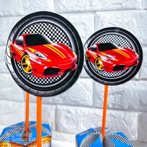 Centro de Mesa Hot Wheels P | Caixa Sextavada