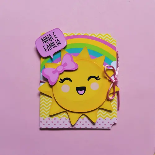Convite Meu Raio de Sol - My Sunshine em Camadas