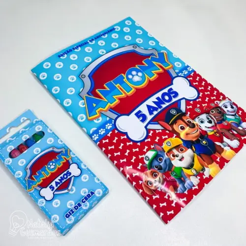 Kit Colorir - Livrinho de Colorir Patrulha Canina