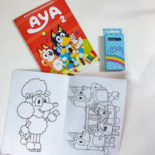 Kit Colorir - Livrinho de Colorir Bluey