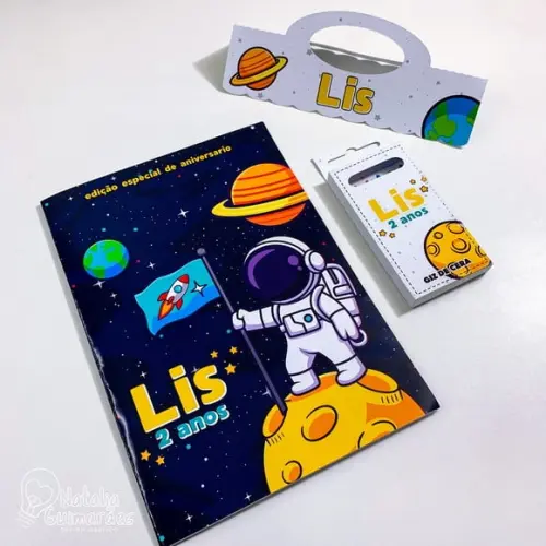 Kit Colorir - Livrinho de Colorir Astronauta