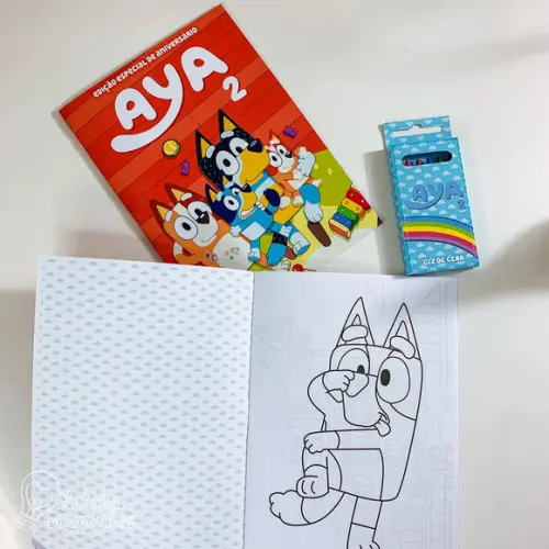 Kit Colorir - Livrinho de Colorir Bluey