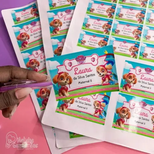 Kit Etiqueta Escolar Personalizada - 68 Itens |qualquer Tema
