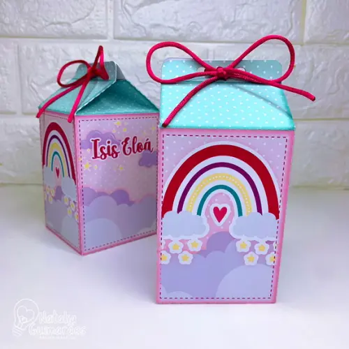 Kit Festa Arco Íris - 20 Caixas Personalizadas