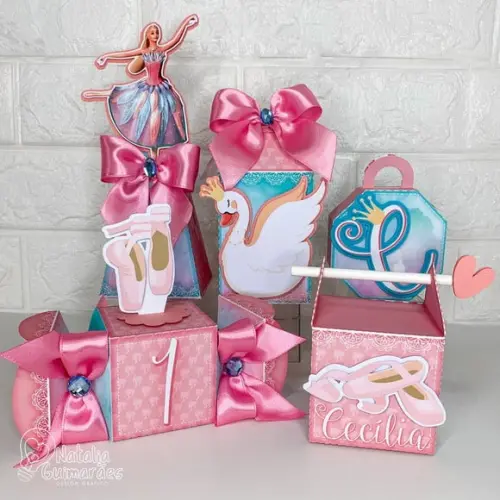 Kit Festa Barbie e o Lago dos Cisnes - 30 Caixas Personaliza