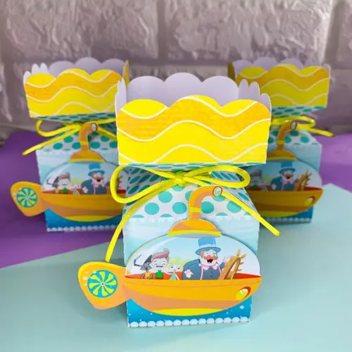 Kit Festa Caixas Mundo Bita Fundo do Mar (25 Itens)