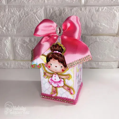 Kit Festa Circo Rosa Luxo - 20 Caixas Personalizadas