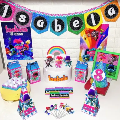Kit Festa em Casa/ Só Um Bolinho Trolls 2