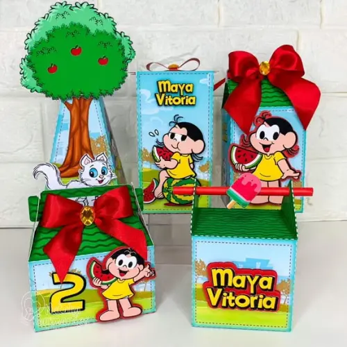 Kit Festa Magali - 30 Caixas Personalizadas
