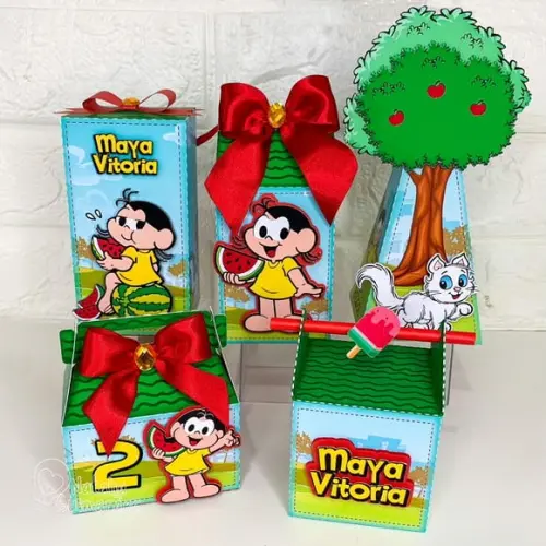 Kit Festa Magali - 20 Caixas Personalizadas